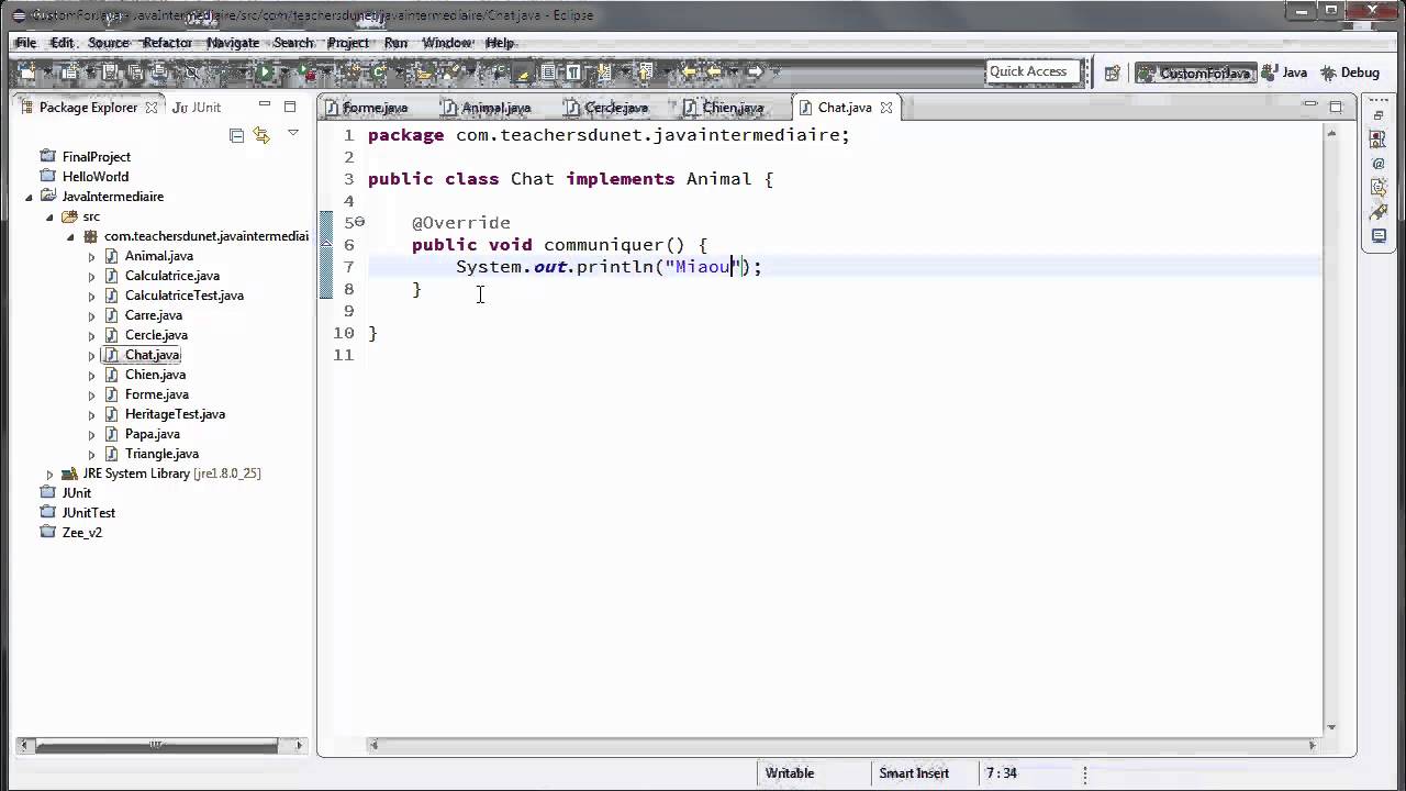 JAVA (Intermédiaire) - 32 - Les interfaces en Java