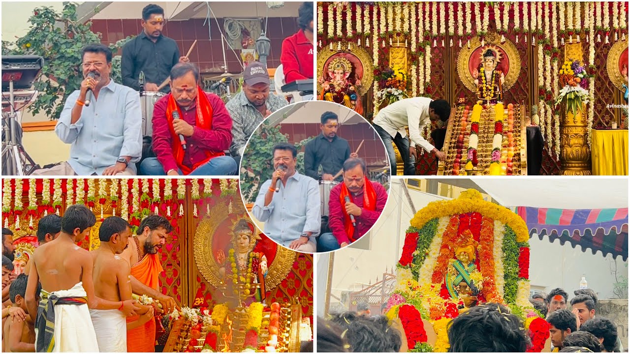 Parshigutta Ayyappa Maha Padi Pooja 2025 | Live Singing By Peddapuli Eshwar at Ayyappa Padi Pooja 