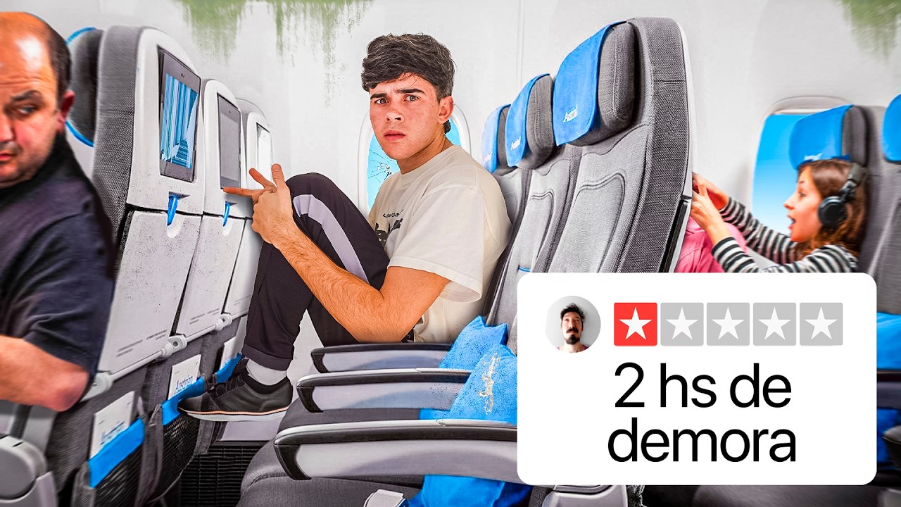 Probé las Aerolíneas con Peores Reseñas