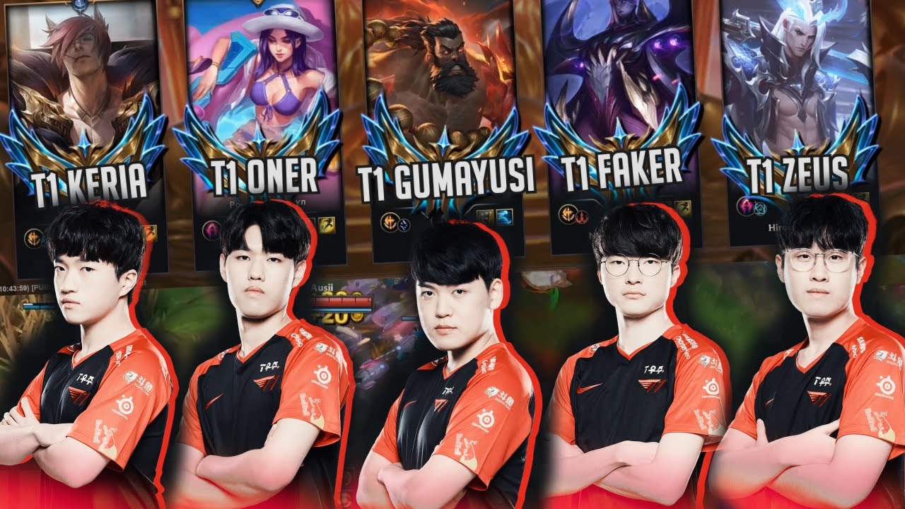 FULL T1 Team Playing URF in NA - Faker | Gumayusi | Zeus | Oner | Keria