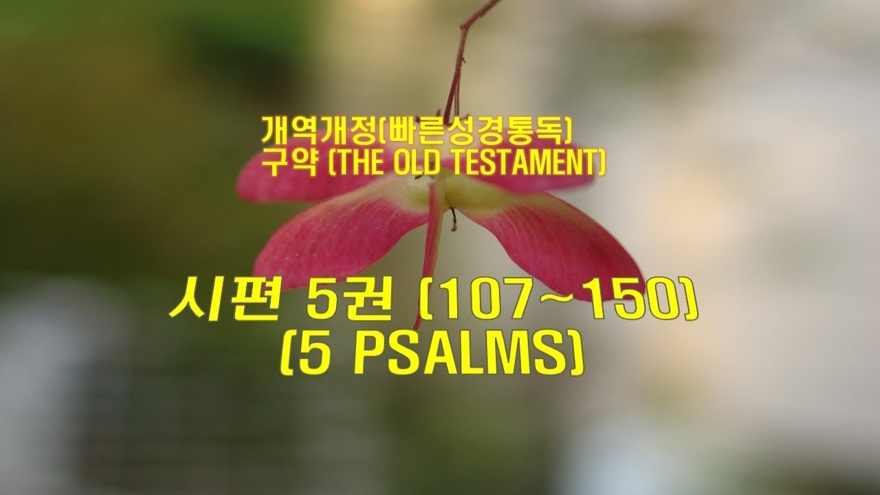(개역개정 성경)_시편 5권 (107~150편)