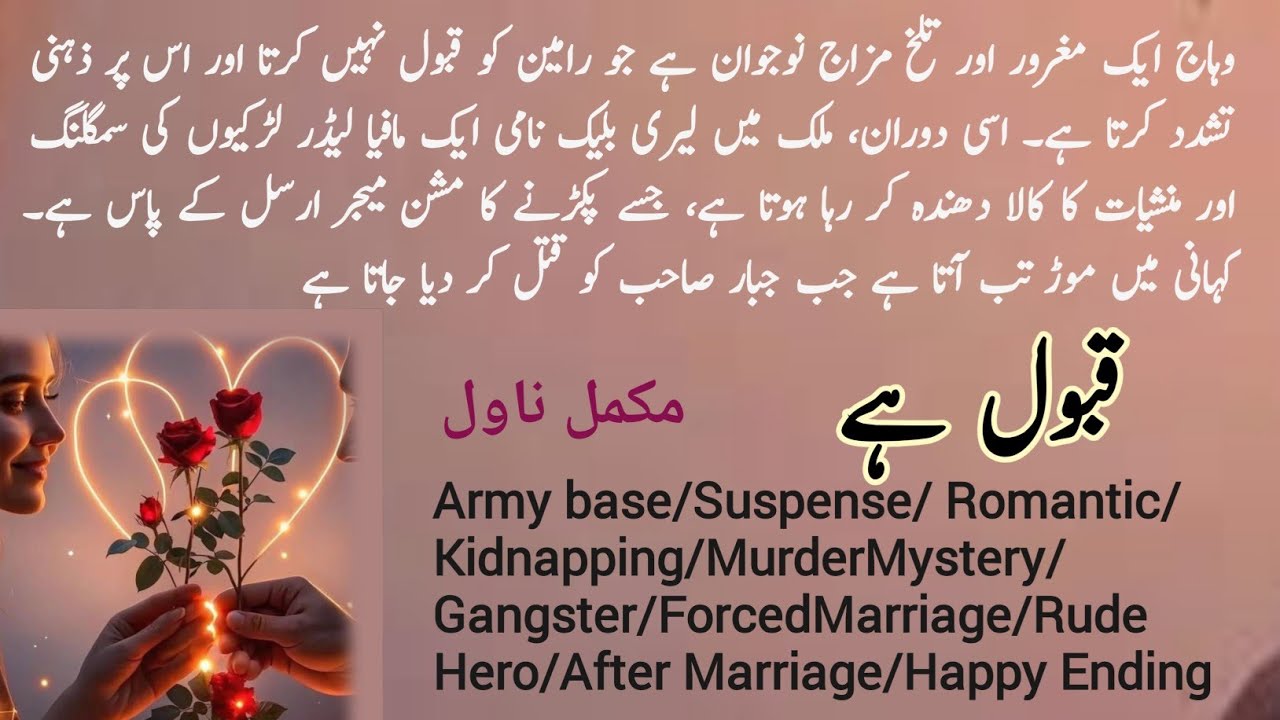 Qabool Hai complete novel by Umme Aasma Saeed / Revenge/ Kidnapping/ Gangster/ Novels Library