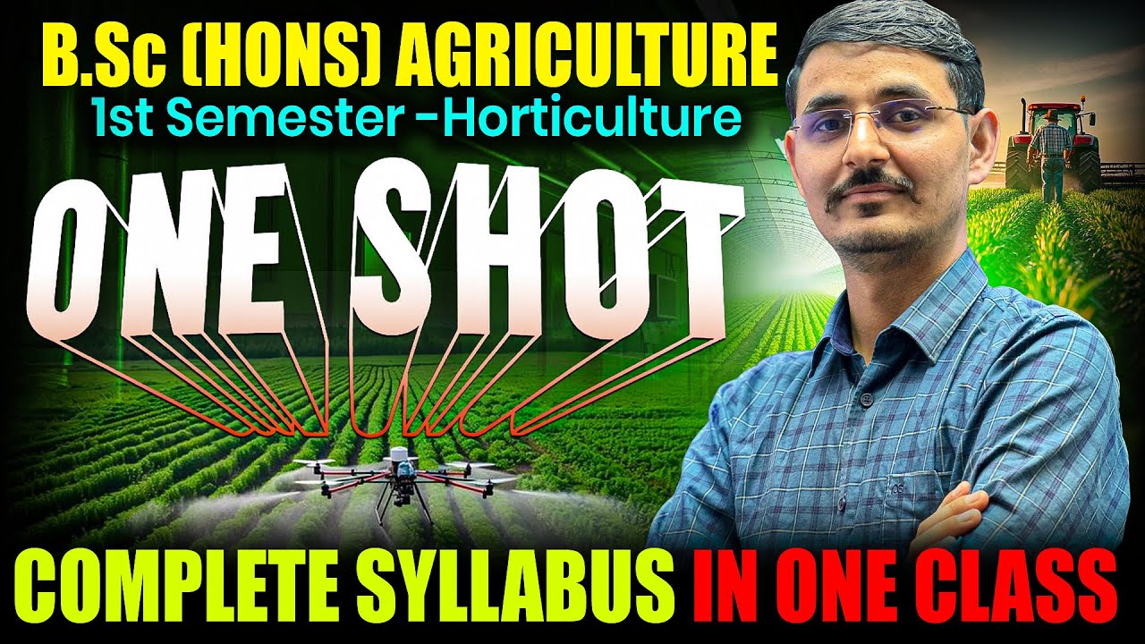 fundamentals of horticulture one shot class bsc agriculture 1st semester 