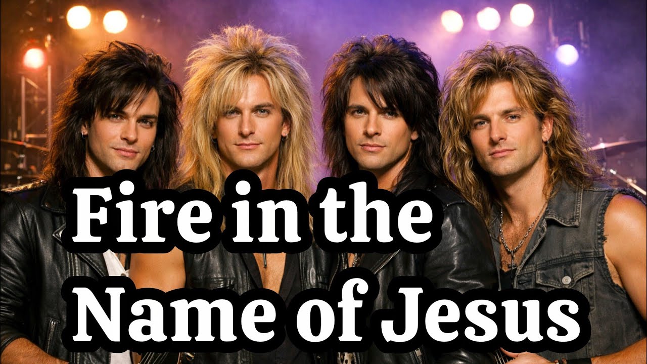 Fire in the Name of Jesus 🔥 | Christian 90s Hair Metal Rock Anthem