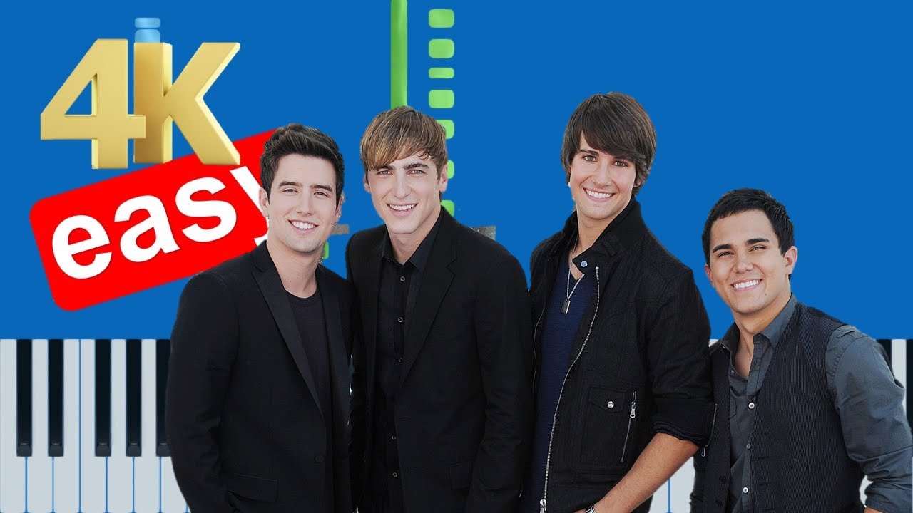 Big Time Rush - You're Not Alone (Easy/Medium) Piano Tutorial 4K