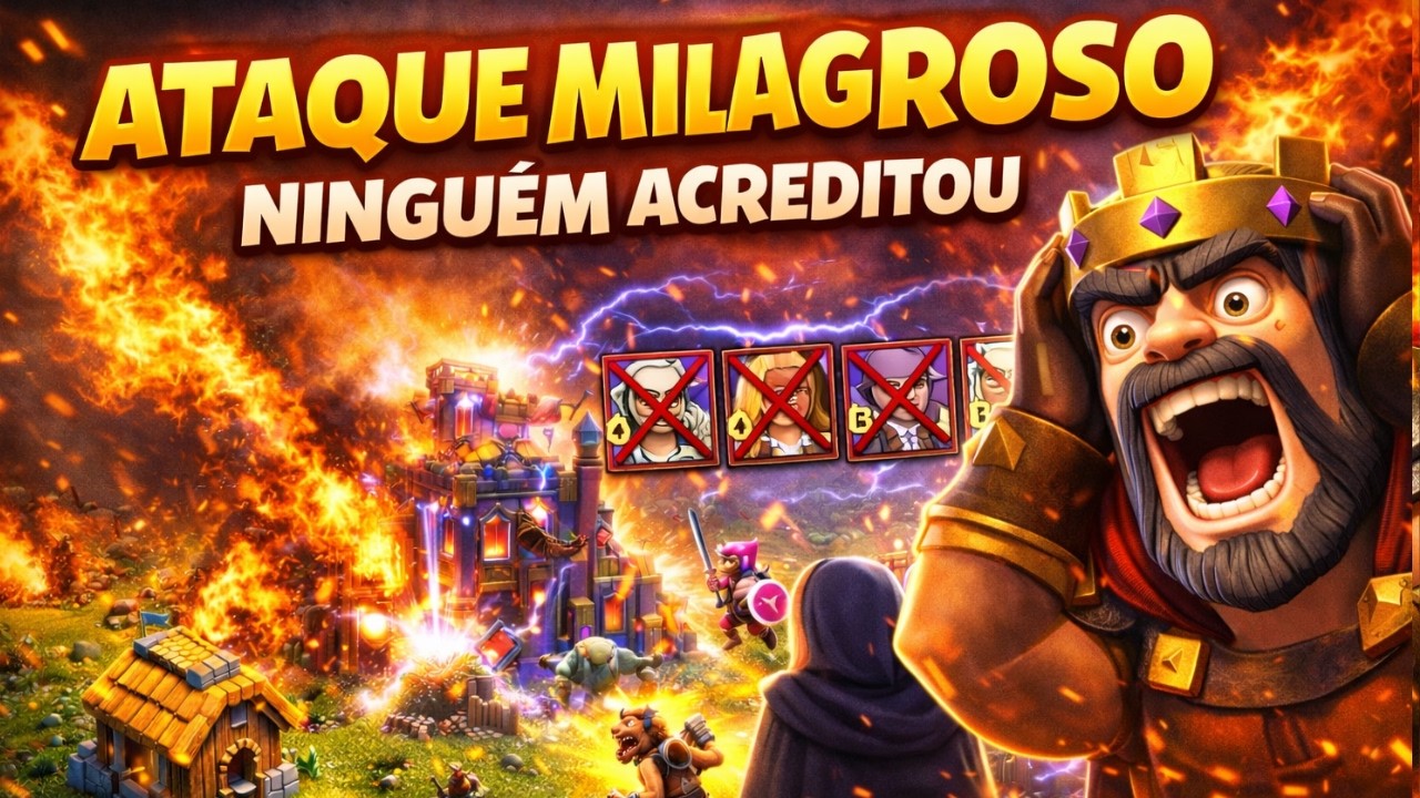 OS ATAQUES MAIS INACREDITÁVEIS DESSA LIGA! 😱 (Clash of Clans)