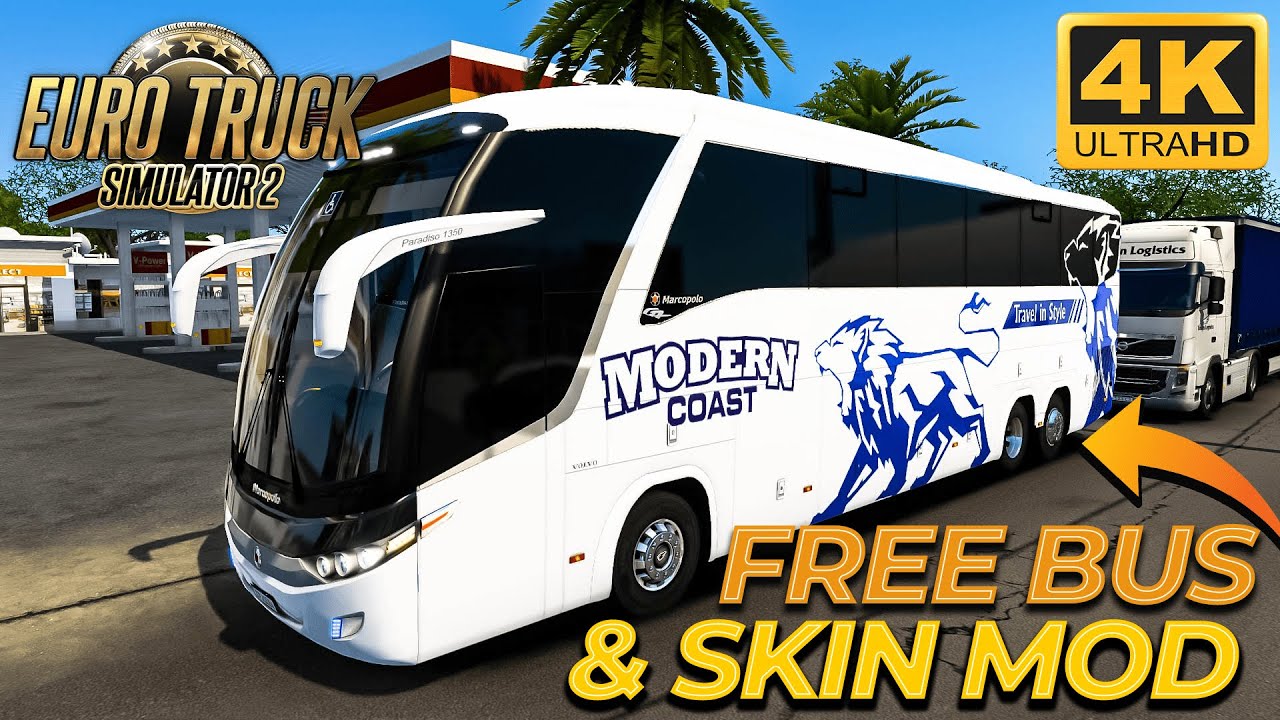 MODERN COAST| Usiku Sacco: Marcopolo G7| Nairobi 🇰🇪 - Kampala 🇺🇬| [GIVEAWAY BUS & SKIN MOD] |ETS2