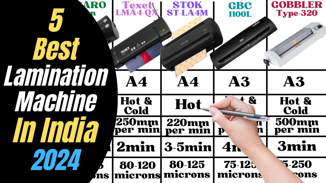 Top 5 Best Lamination Machine In India 2024 | Agaro vs Texet vs Stok vs GBC vs Gobbler