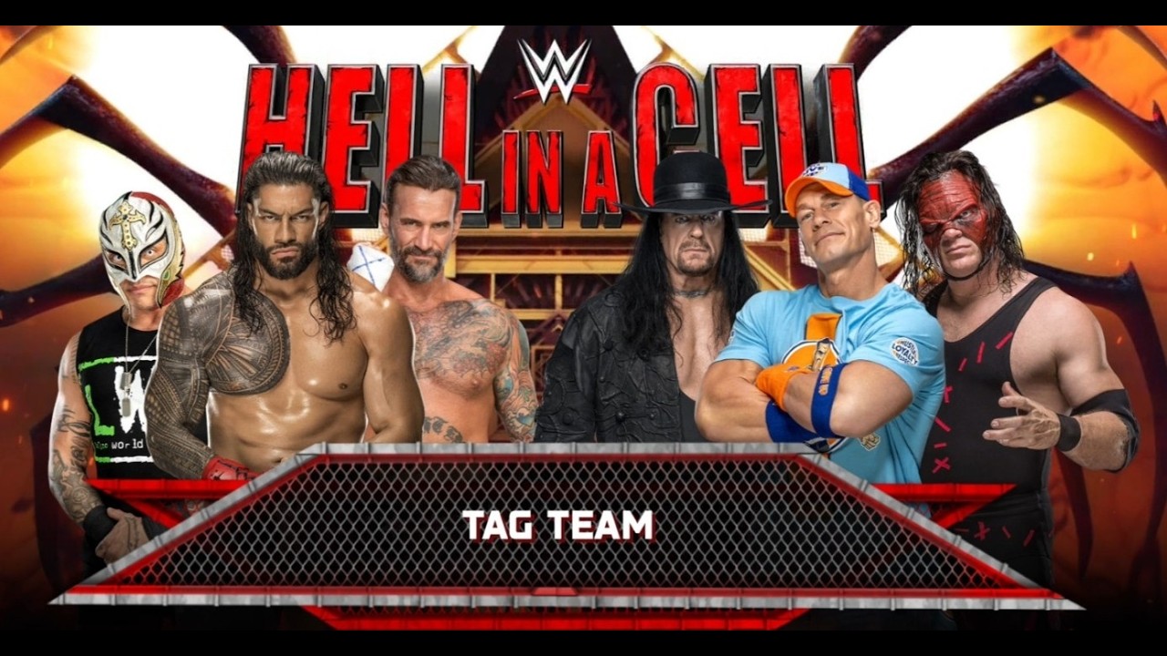 FULL MATCH - ROMAN REIGNS & CM PUNK & REY MYSTERIO VS UNDERTAKER & JOHN CENA & KANE #wwe #2k25 #ps5