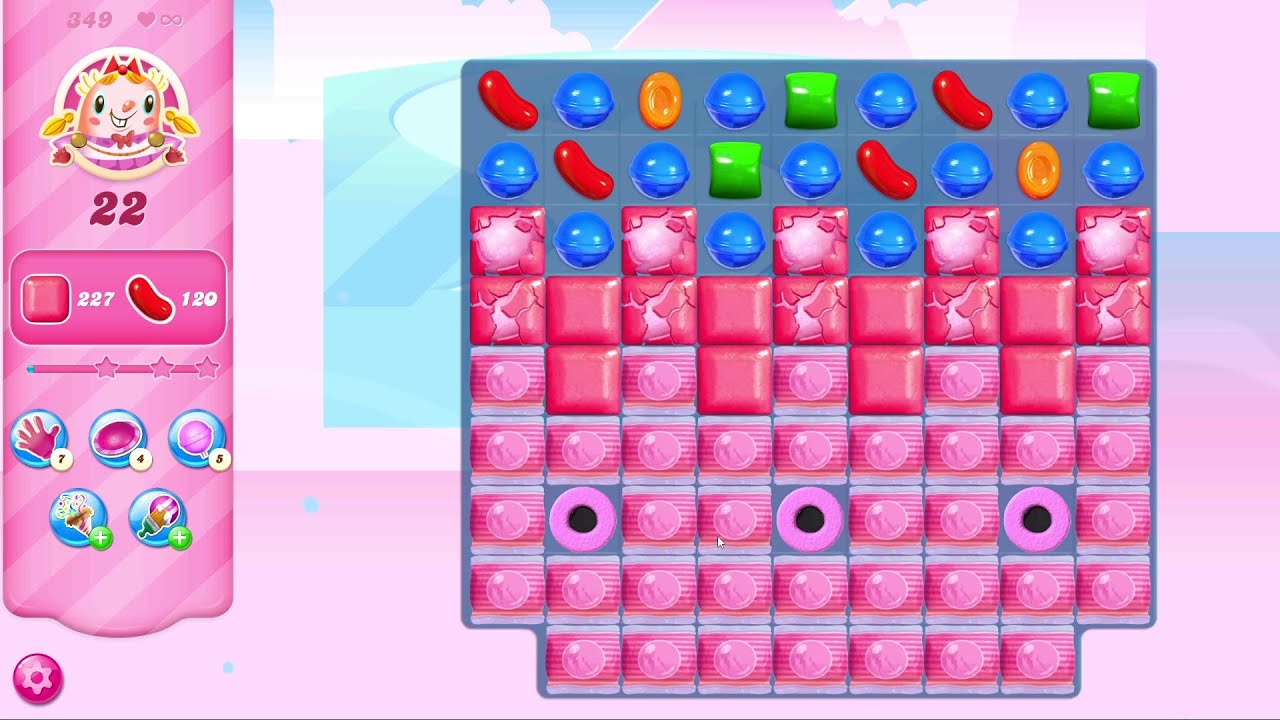 Candy Crush Saga LEVEL 349 | NO BOOSTERS (new version*)✔️