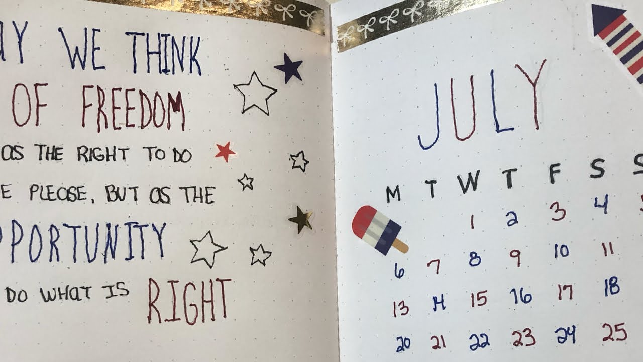 July BUJO 2020 Setup