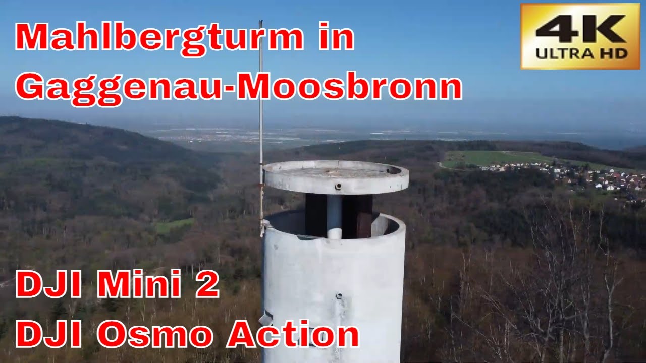 Mahlbergturm mit Graffiti [4K] - DJI Mini 2 / DJI Osmo Action