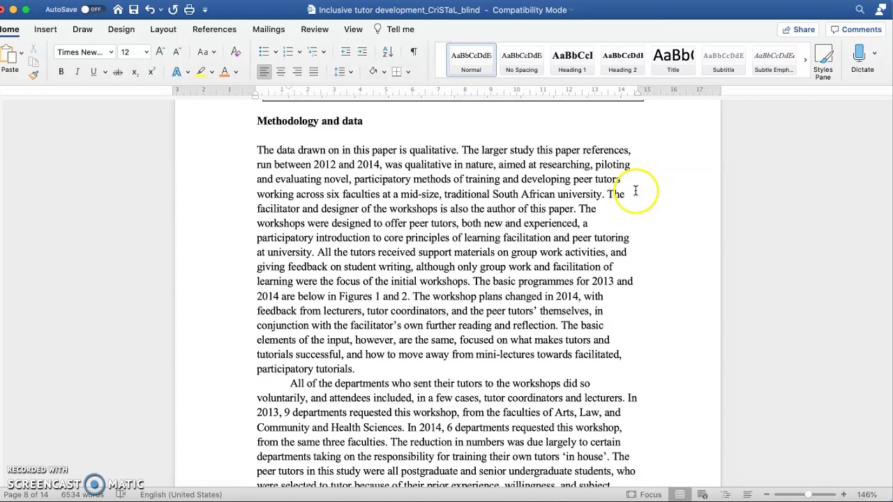 Blinding a paper for peer review