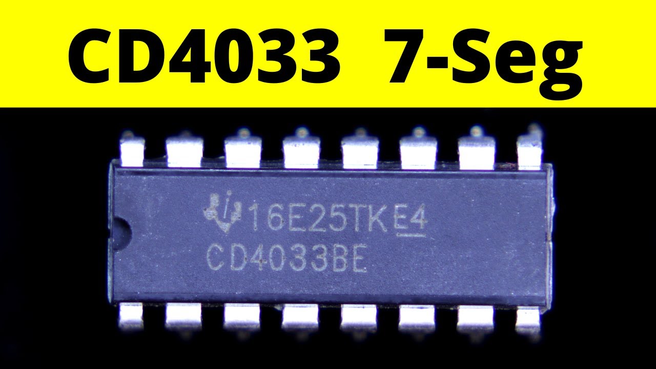 CD4033 | Драйвер семисегментного дисплея IC 4033