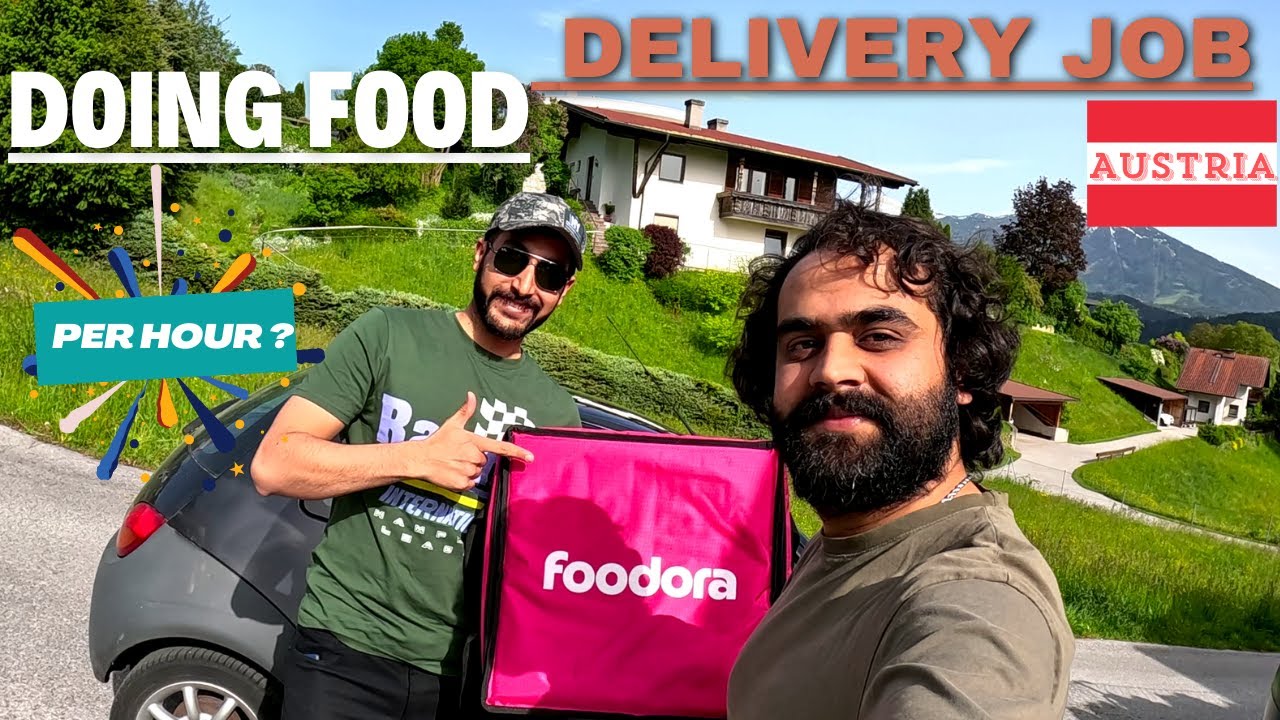 Food Delivery Job on a Car As a Student in Austria || Hourly Earning?