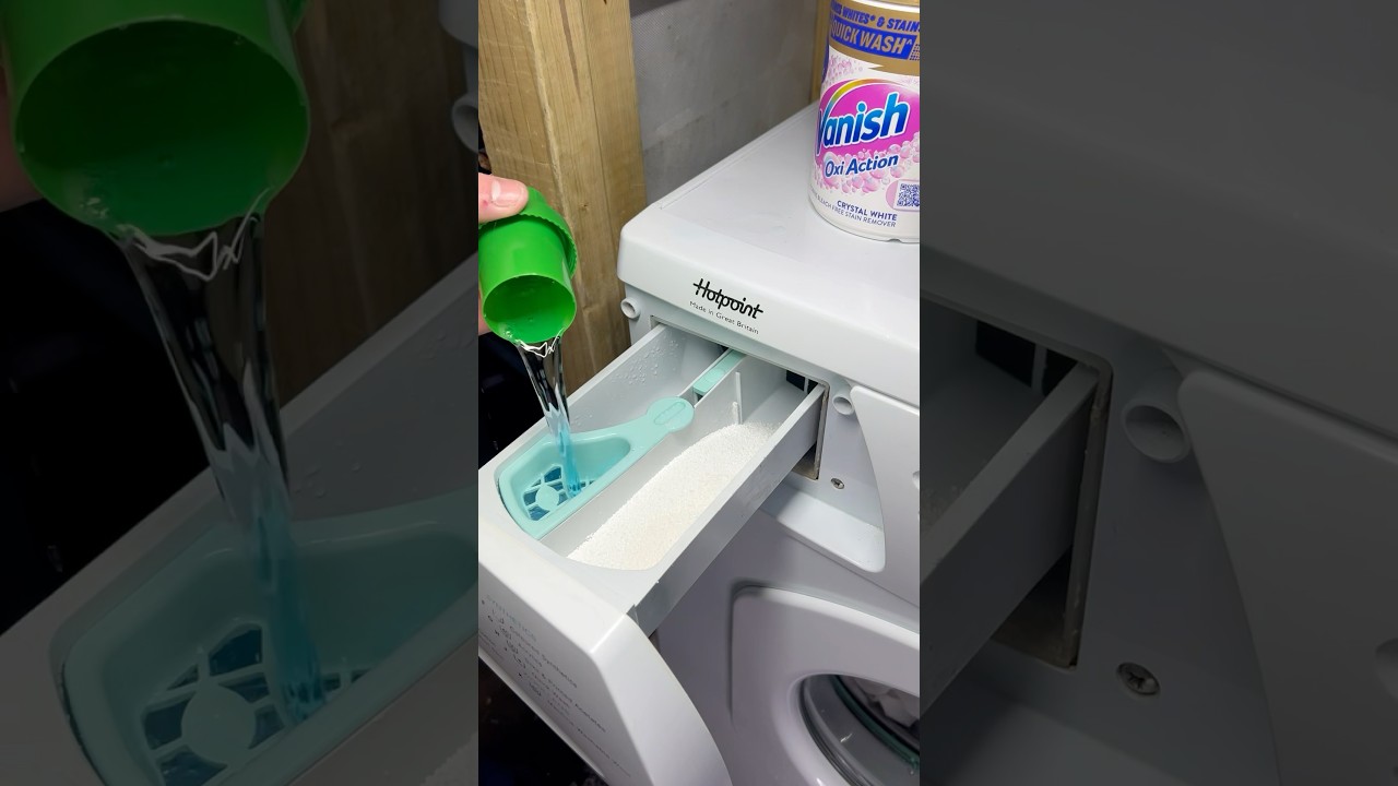 ASMR laundry | Vintage Hotpoint whites load boilwash & dry