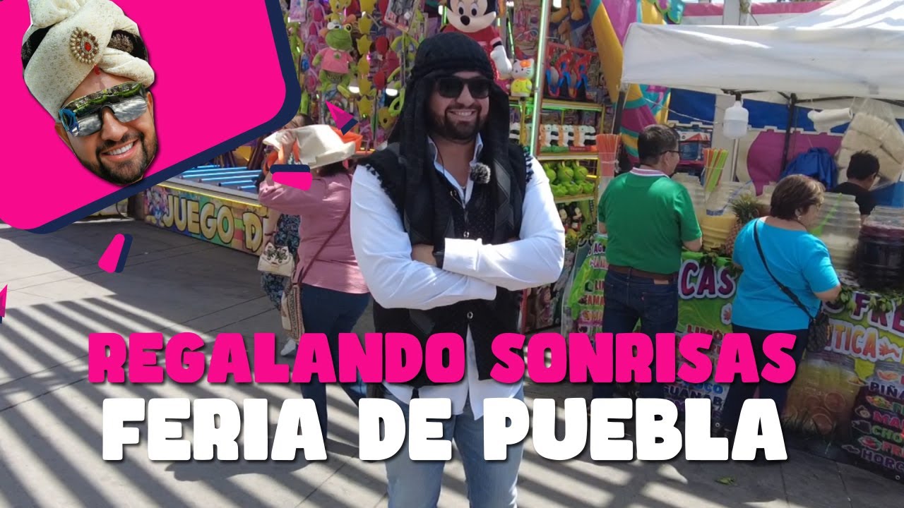 Regalando sonrisas en la feria de Puebla