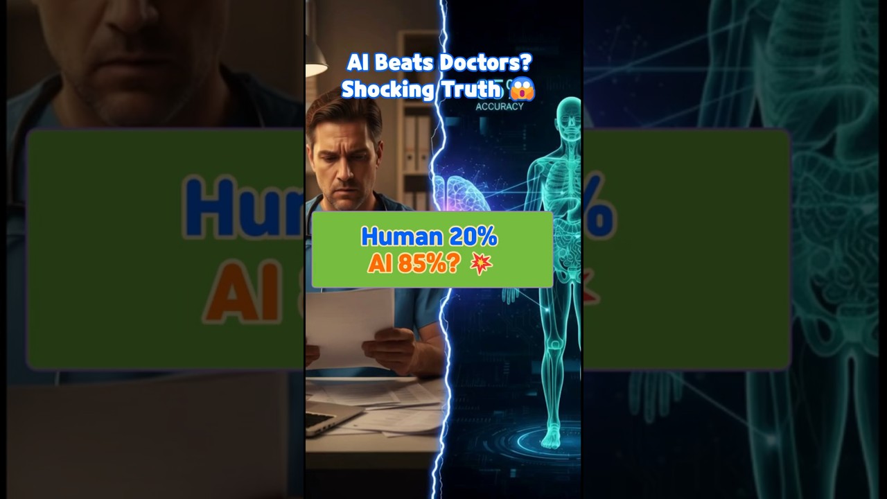 AI Beats Doctors? Shocking Truth 😱  -  Human 20% vs AI 85%? 💥