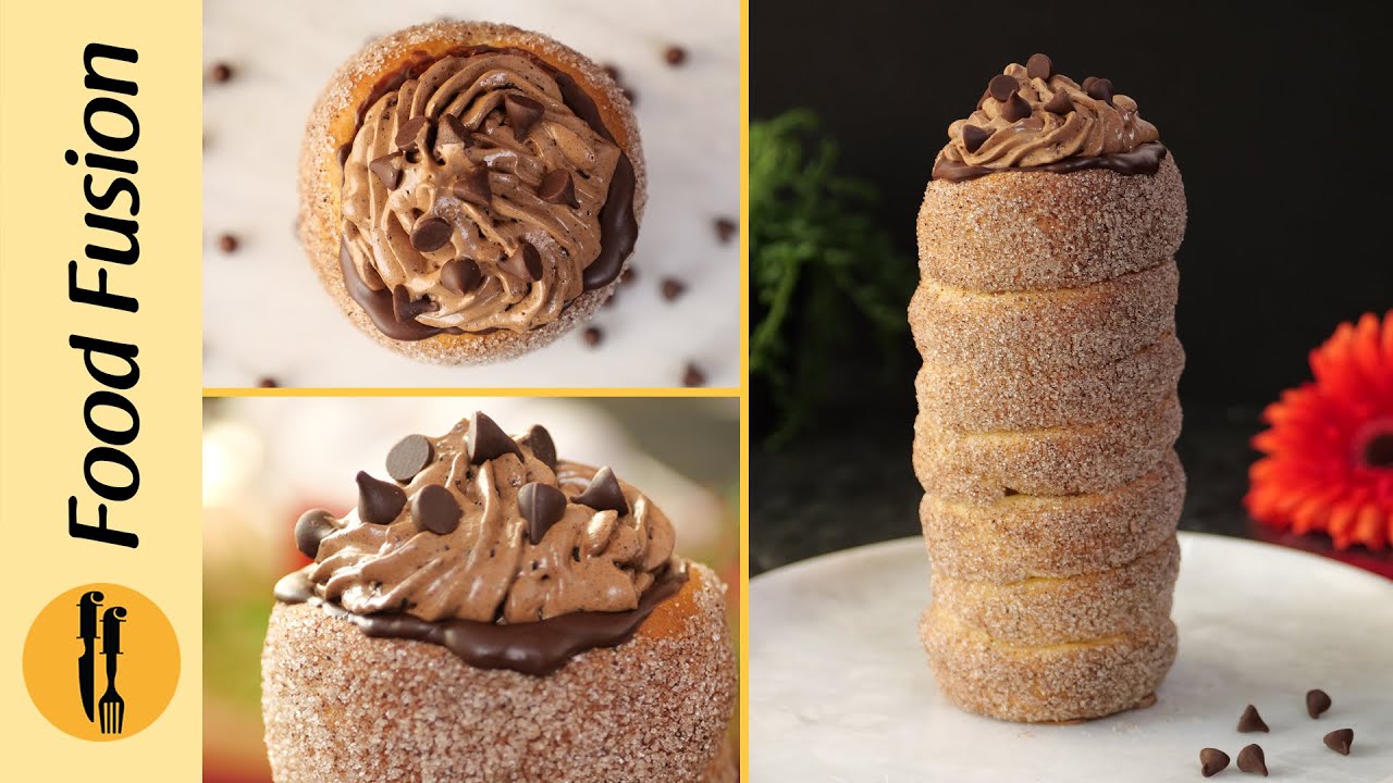 Stuffed Chocolate Chimney Cake Recipe by Food Fusion