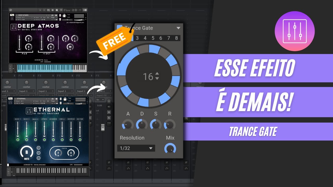 CRIE NOVAS CAMADAS COM ESSE PLUGIN 100% GRÁTIS! | TRANCE GATE
