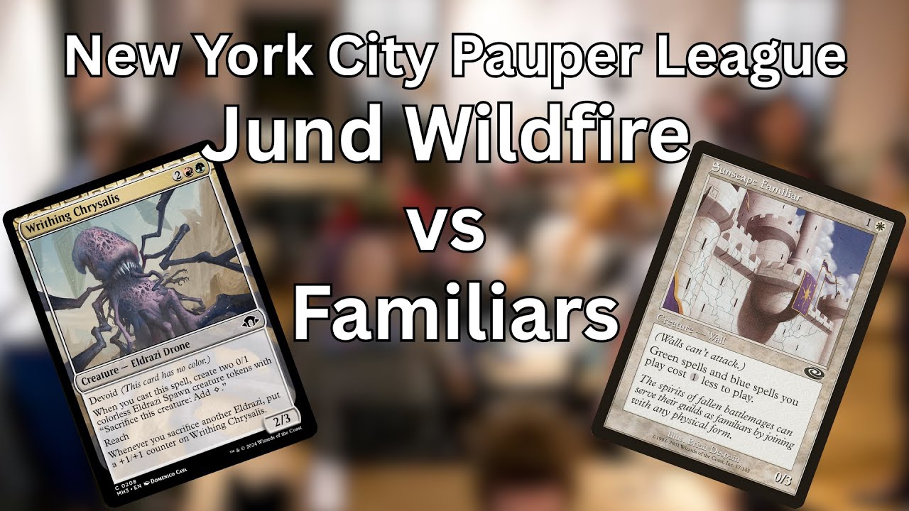 Jund Wildfire vs UW Familiars | NYC Pauper League S3W8 | MTG Gameplay