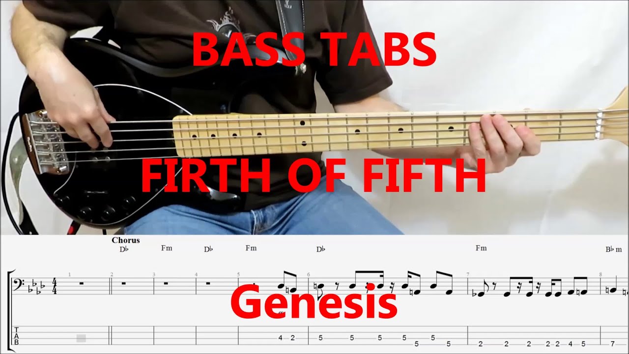 Genesis - Firth Of Fifth (BASS COVER TABS)
