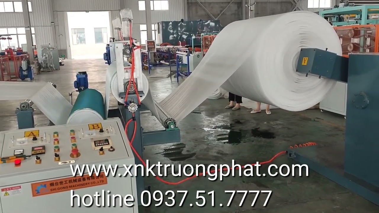 máy đùn cán màng  Màng Foam, Màng PE, Mút xốp PS, EPS, Xốp hơi hotline 0937517777