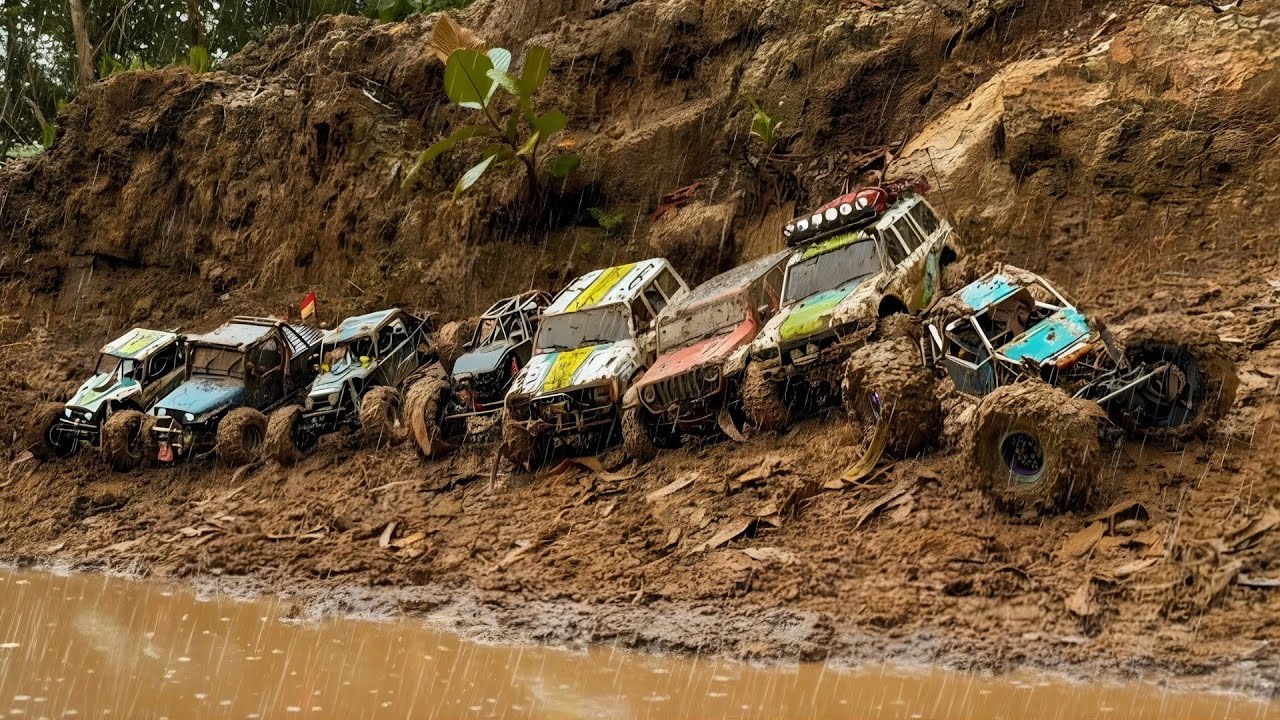 Weekend Offroad Rutin Kondisi Hujan Trek Licin Parah! | RC Adventure Balikpapan, Indonesia SCX10 RGT