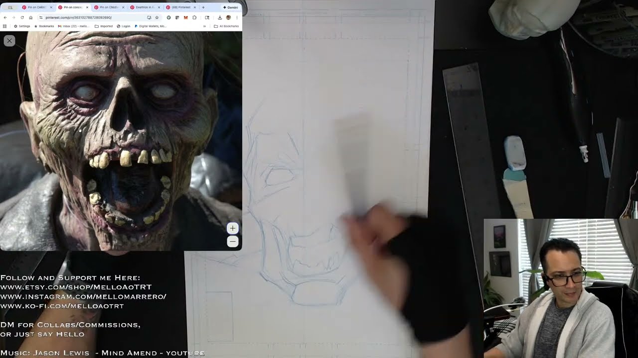 Mid-Day Live Drawing - DeathLok Cover! 02/12