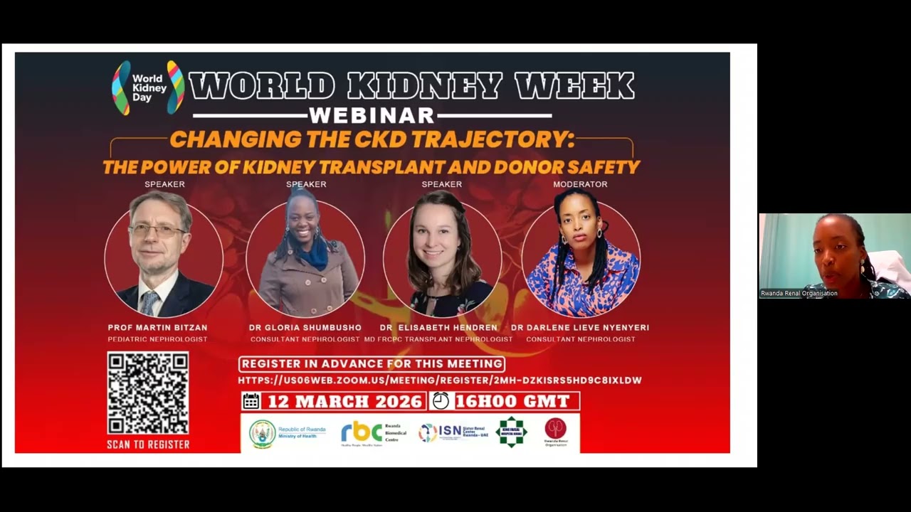 Webinar: Changing the CKD Trajectory: The Power of Kidney Transplant and Donor Safety.