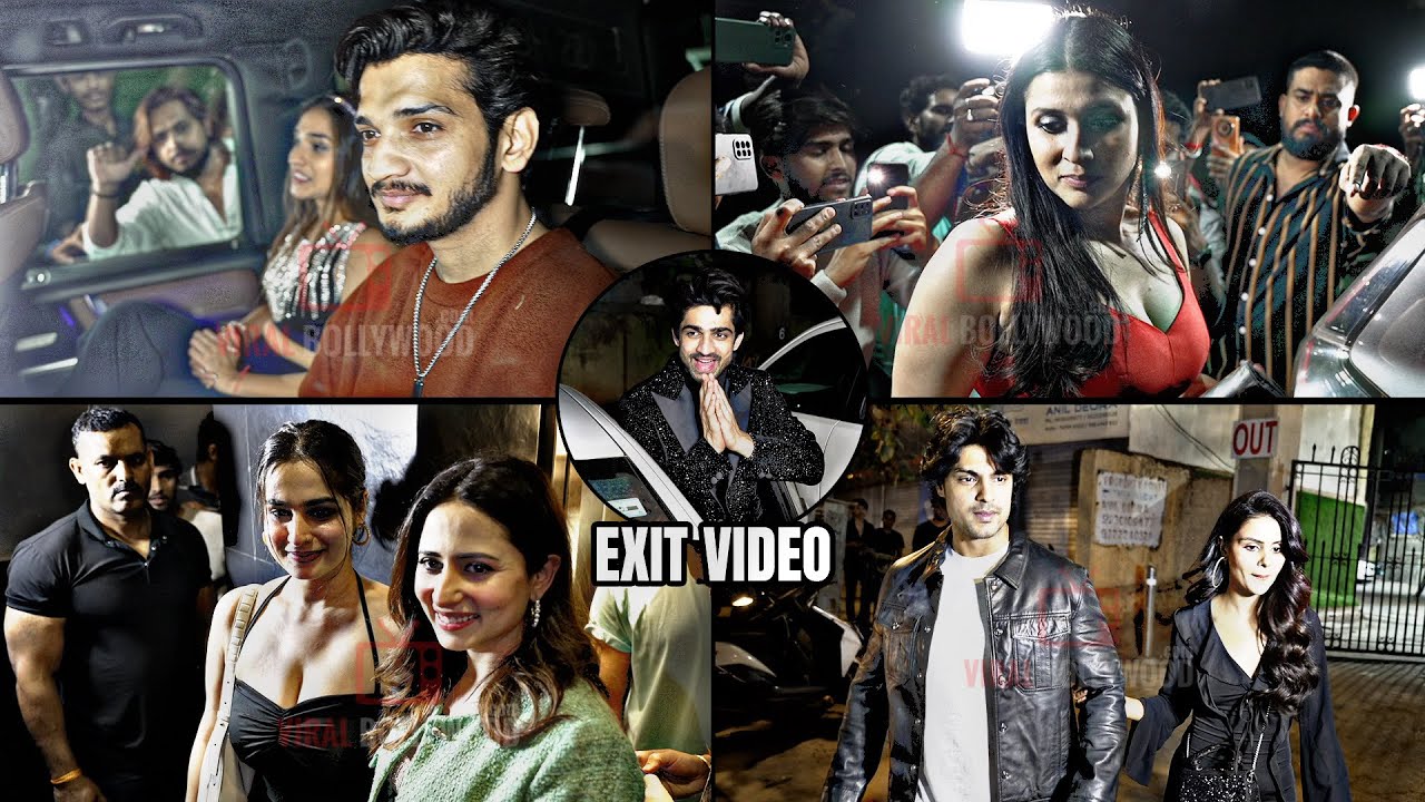 Munawar, Mannara, Abhishek, Priyankit, Ayesha EXIT VIDEO after Party | Bigg Boss 17 Reunion