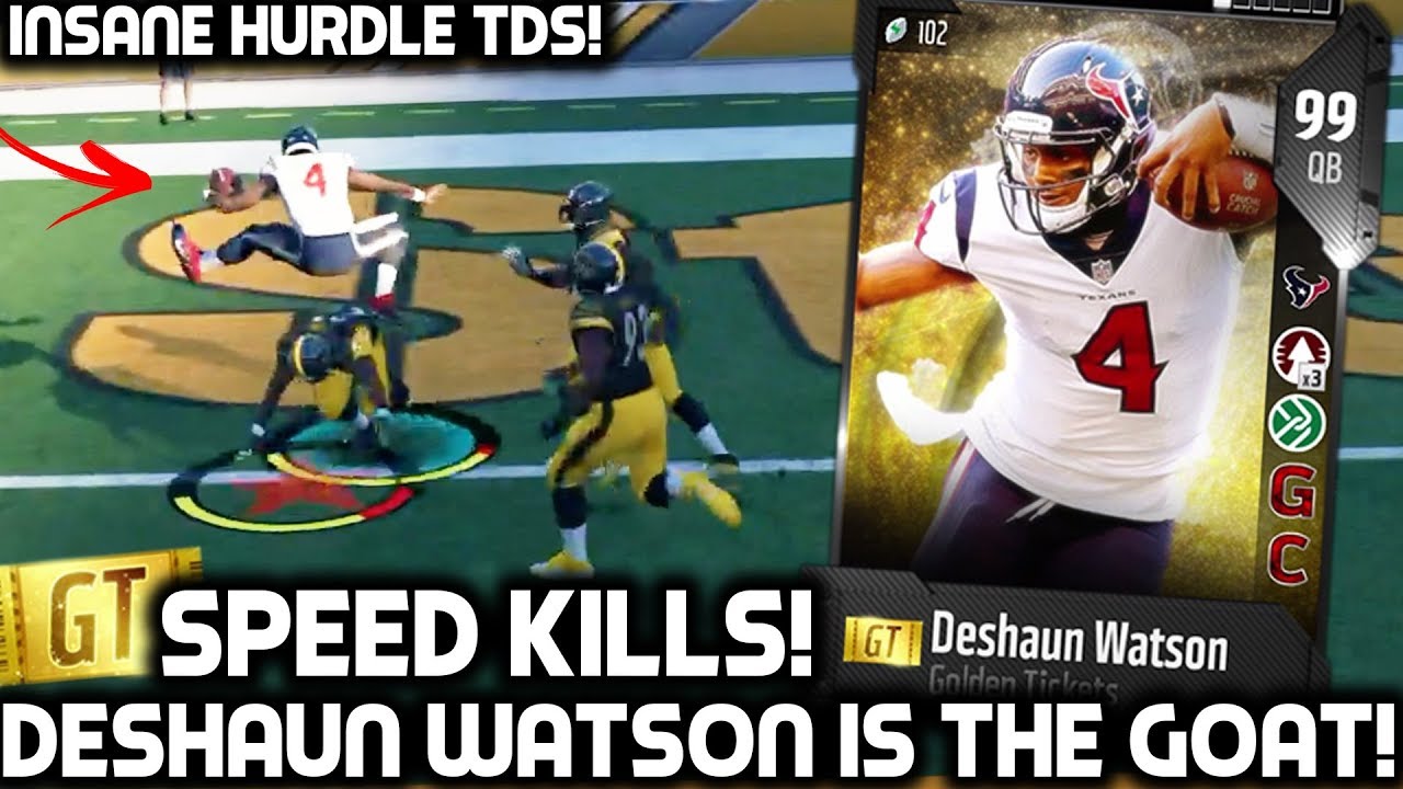GOLDEN TICKET DESHAUN WATSON IS THE GOAT! INSANE TDS! Madden 18 Ultimate Team