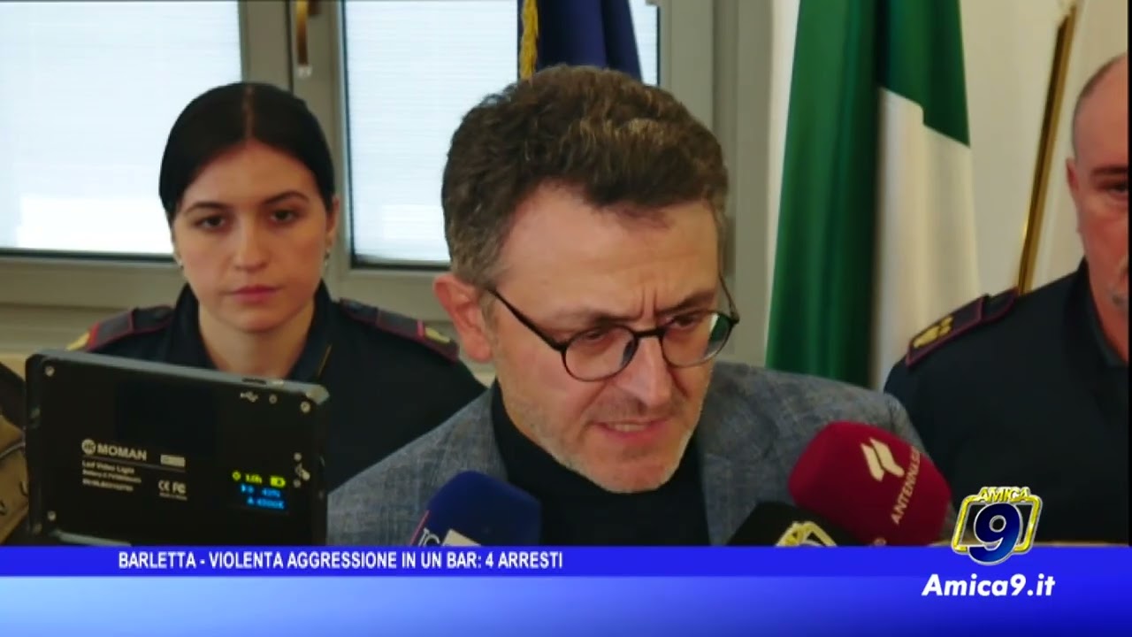 Barletta - Violenta aggressione in un bar, 4 arresti