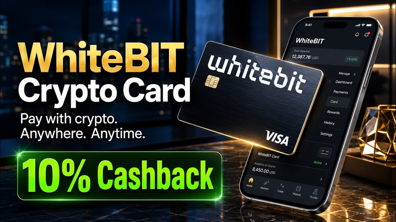 WhiteBIT Nova Crypto Card | Crypto + Bank Card | Spend Crypto Anywhere