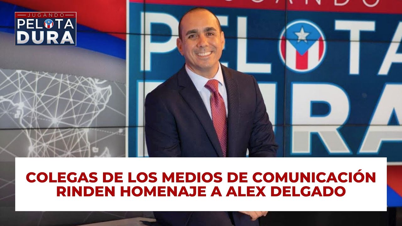 Colegas de los medios de comunicación rinden homenaje a Alex Delgado