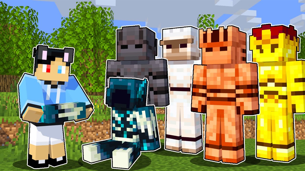 Raizu Built a SECURITY HUMANOID GOLEM in Minecraft!