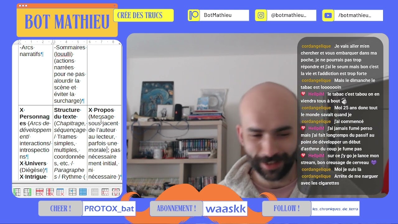 [01.03.2026, C'est quoi l'écriture ?] 9 : Les scènes #twitch #ecriture