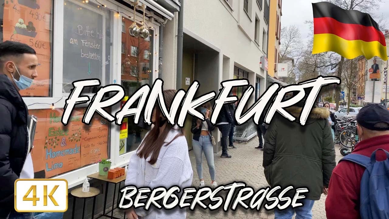 Frankfurt, GERMANY shopping street 🇩🇪 I Walking tour I 4K/60fps