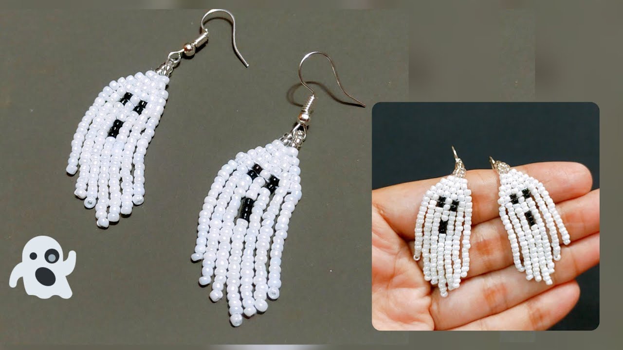 Beaded Ghost Earrings DIY: Step-by-Step Tutorial for Spooky Accessories