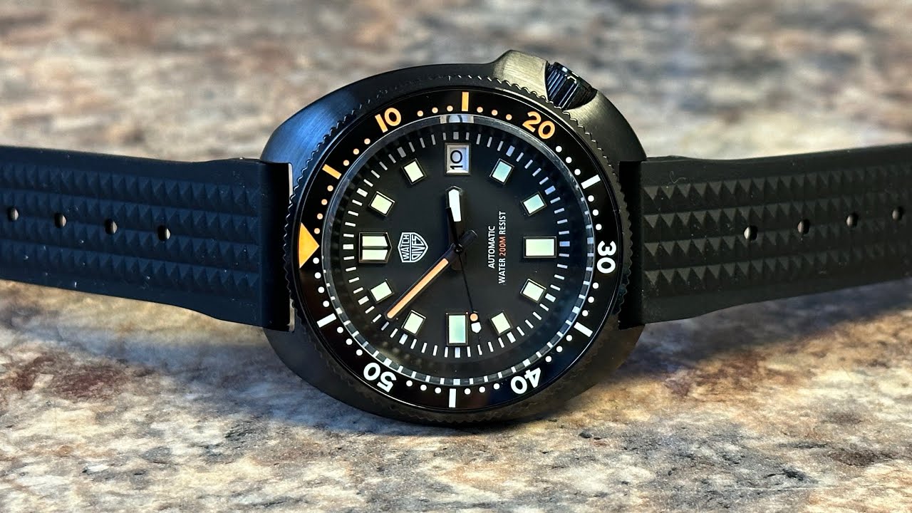 Unboxing and overview: Watchdives PVD WD6105 Turtle Dive Watch!