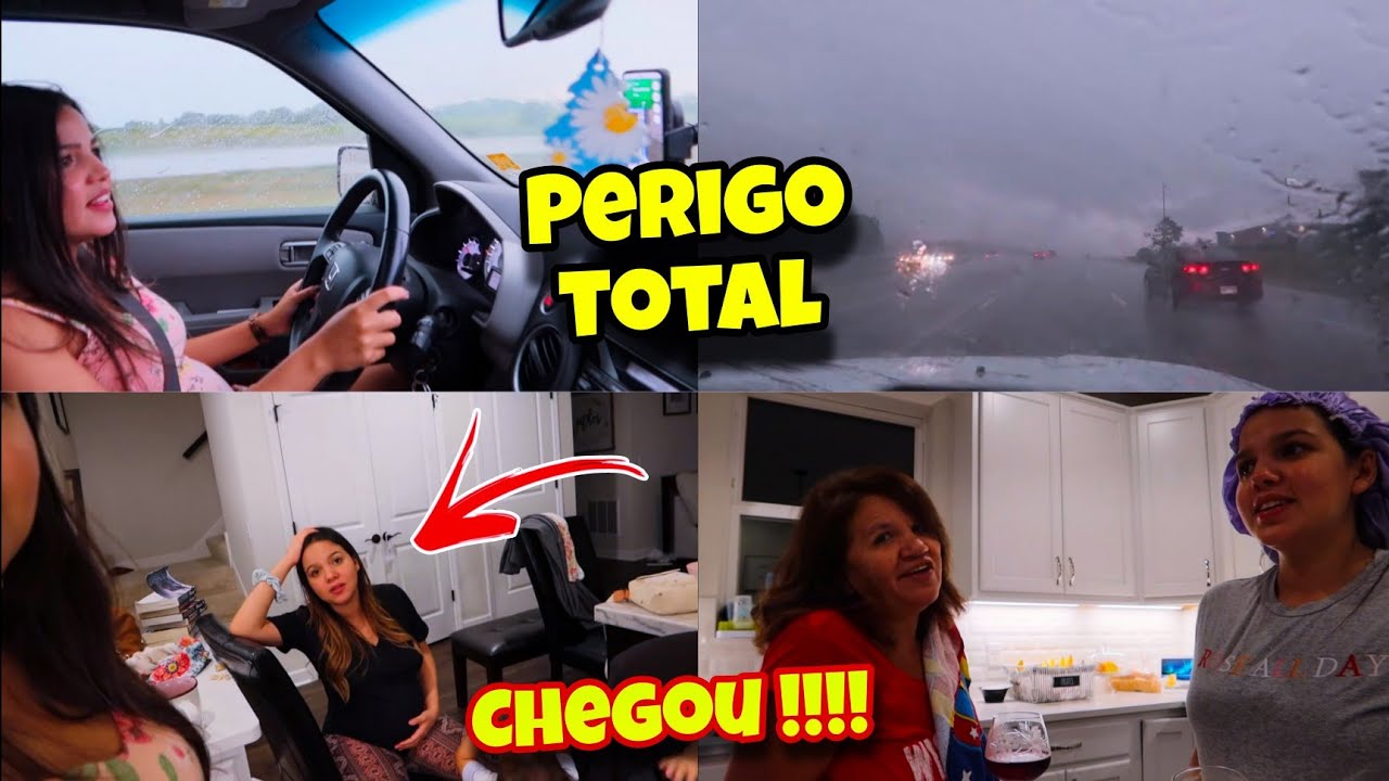 DIA DO ENCONTRO COM MINHA IRMÃ GÊMEA- PEGAMOS MUITA CHUVA NO CAMINHO- QUE PERIGO -ELE  SE CONFUNDIU