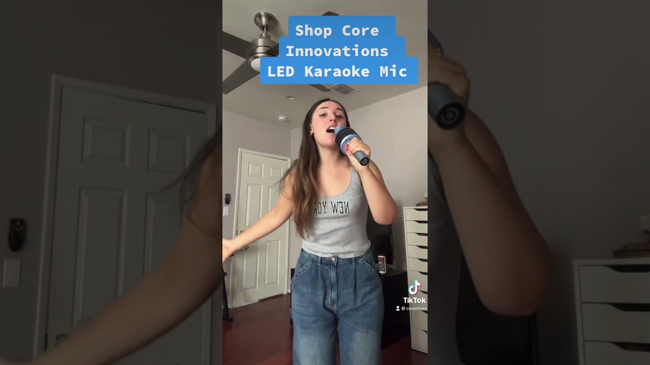 Sound like a star with Core Innovations LED Karaoke Mic #coreinnovmicchallenge #karaoke #singer