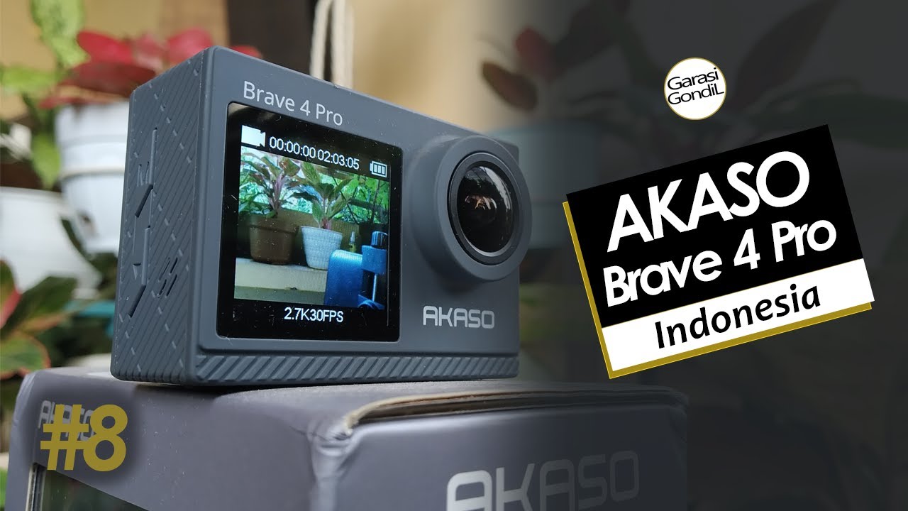 PART 2 - REVIEW ACTION CAMERA AKASO BRAVE 4 PRO *8 | Garasi GondiL