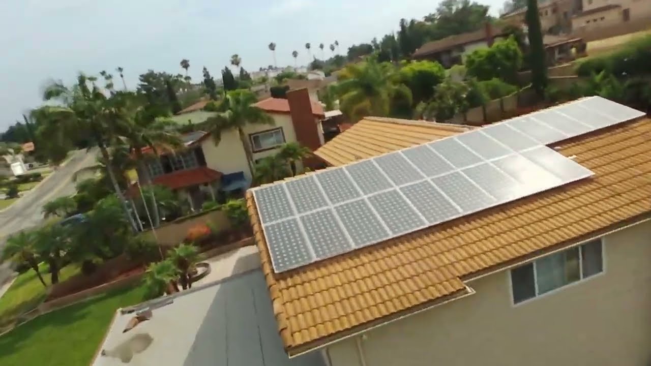 Just the Landing on the Roof with the Heavy 10,500 mAh Battery.  How did I not hit the chimney?!?!?!