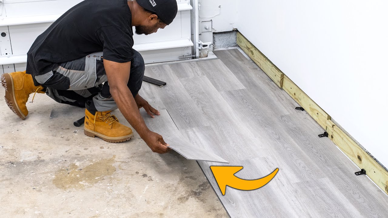 Vinyl Floor Garage Transformation - How to