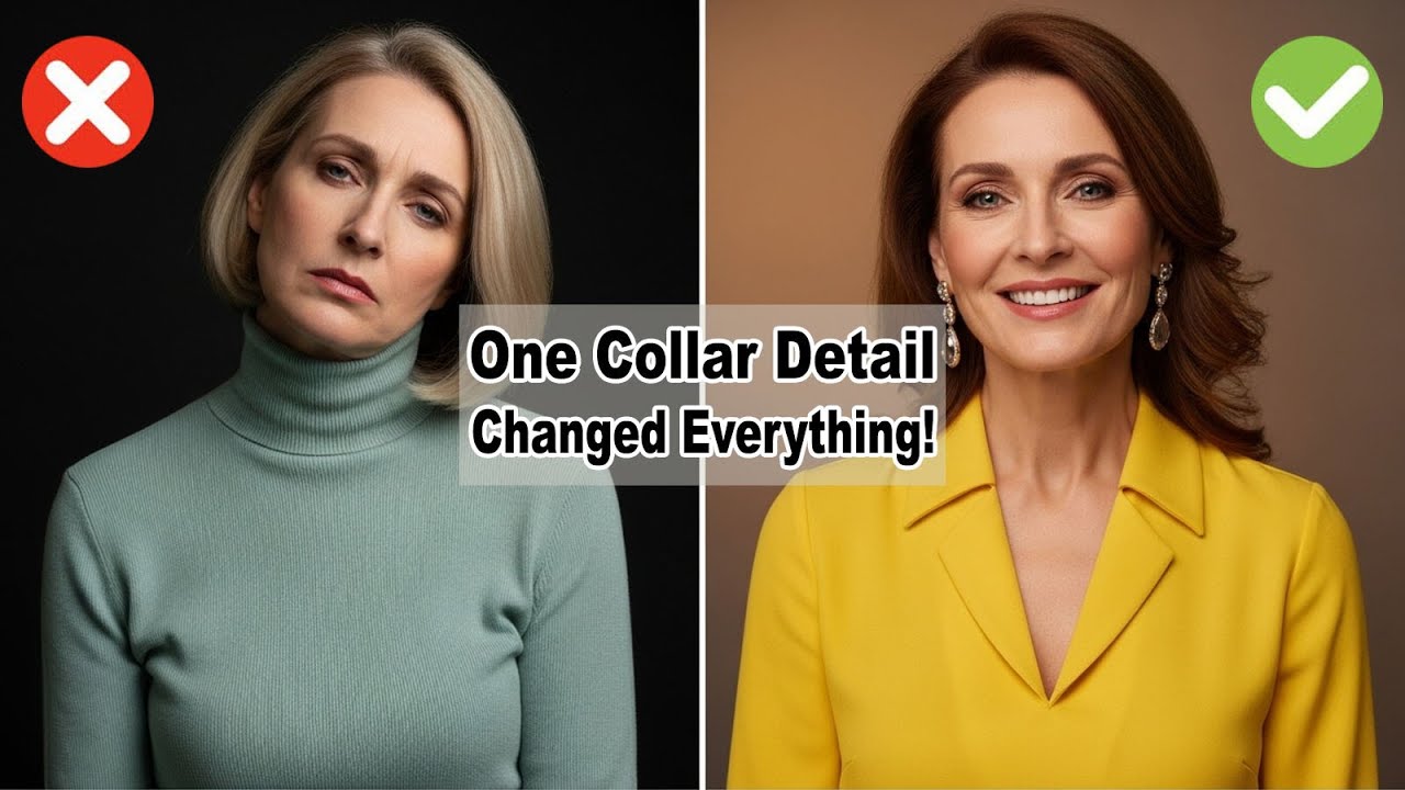 5 Flattering Collar Details That Brighten Your Face After 50 | style over 50 | Style tips for women