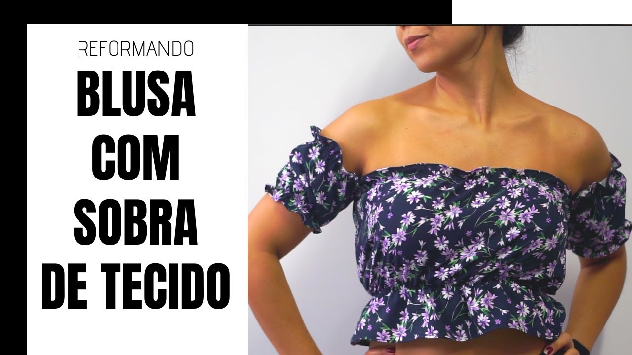 Transformando calça em blusa -  Série Reformando - Como fazer blusa sem Molde