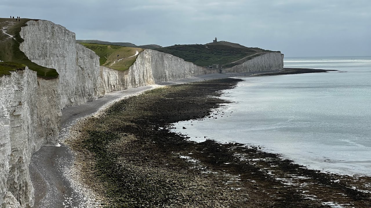 Seaford-Eastbourne, eli kalkkikivikallioilla Seven Sisters puistossa