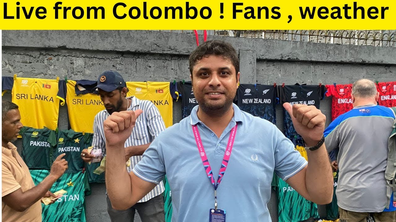 Weather clear ! Fans coming ! Live from Colombo