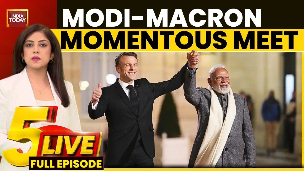 India-France Bilateral Talks: Focus On 114 Rafale Jets And AI Innovation | Dwarka Hit & Run | 5 Live